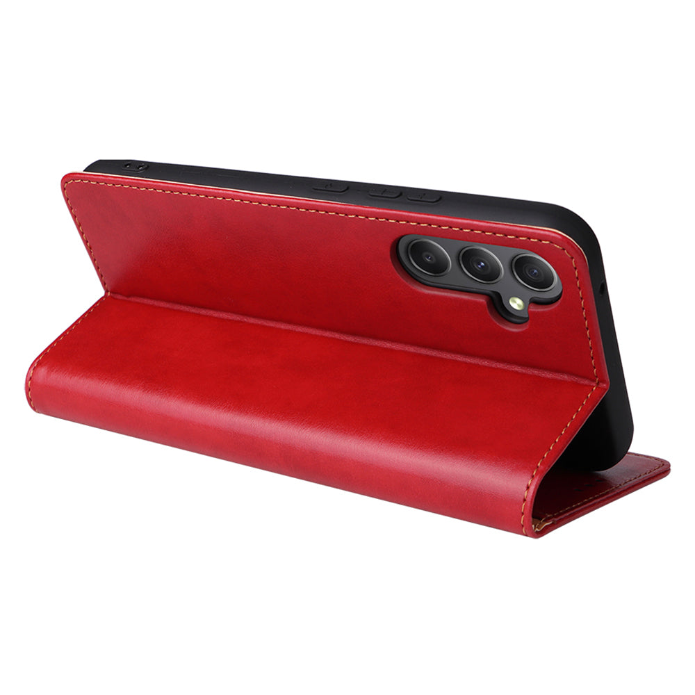 FIERRE SHANN For Samsung Galaxy A34 5G PU Leather Wallet Shockproof Cover Flip Stand Phone Case FIERRE SHANN For Samsung Galaxy A34 5G PU Leather Wallet Shockproof Cover Flip Stand Phone Case